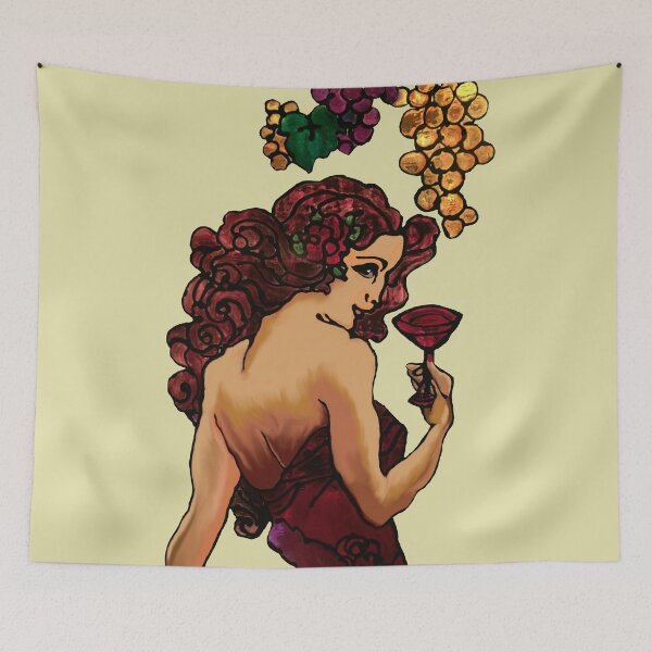 Item preview, JUST A GIRL WHO LOVES RED WINE, ABSTRACT, POP ART,  WINE LOVER designed and sold by Danicus666.