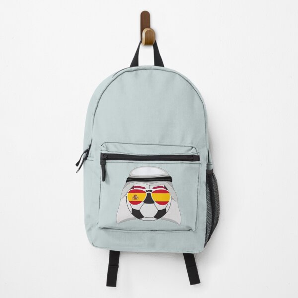Item preview, Spain Flag inside Sunglasses on a Soccer ball Wearing Keffiyeh designed and sold by Dexter Freeman.