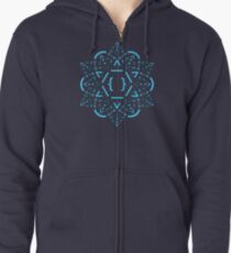 Code Mandala - React Framework Zipped Hoodie