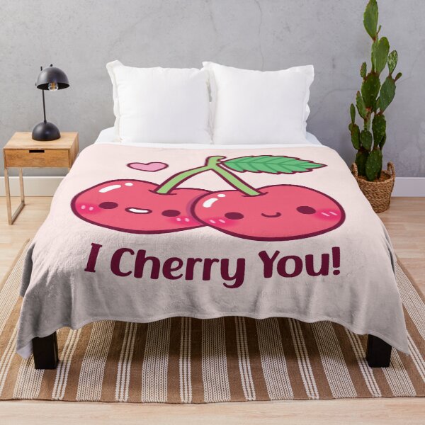 Item preview, Cute Cherries I Cherry You Love Pun designed and sold by rustydoodle.