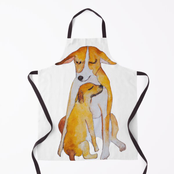 Item preview, Dog Mom Cuddling Puppy, Watercolor painting designed and sold by Color-Me-Blue.