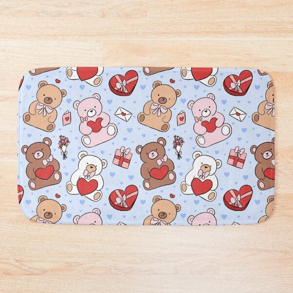 Item preview, Cute valentines day pattern with teddy bears and gifts designed and sold by Yarafantasyart.