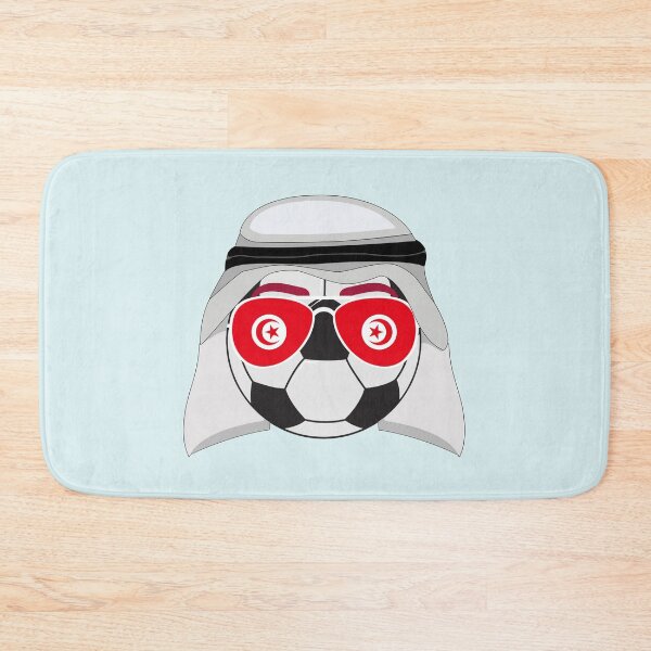 Item preview, Tunisia Flag inside Sunglasses on a Soccer ball Wearing a Shemagh designed and sold by Dexter Freeman.