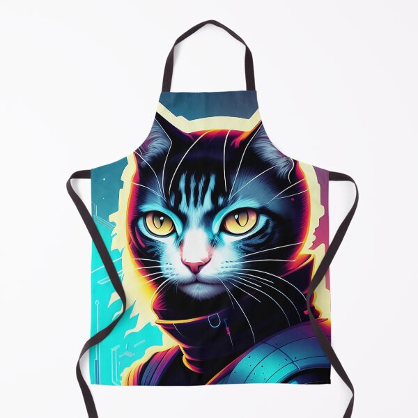 Artikelvorschau, Cyberpunk süße Katze Kitty Portrait Illustration Kunst 3 entworfen und verkauft von vishalraifx.