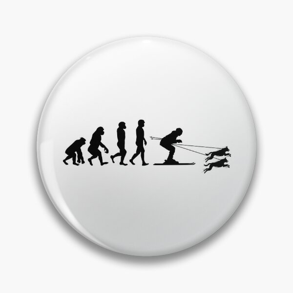 Item preview, Dog Skijoring Skiing Winter Sport Evolution designed and sold by CuteDesigns1.