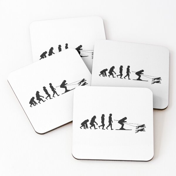 Item preview, Dog Skijoring Skiing Winter Sport Evolution designed and sold by CuteDesigns1.