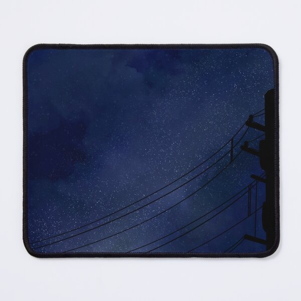 Item preview, Starry night sky with power pole designed and sold by HappysParadise.