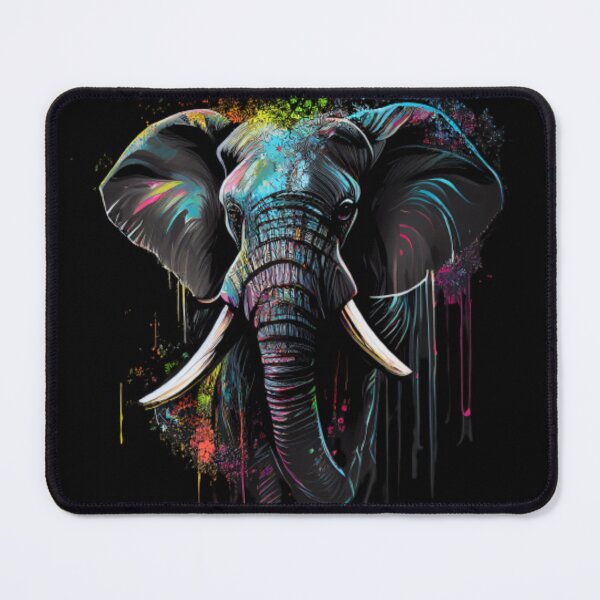 Item preview, A Majestic Elephant Painted in Vivid Colors designed and sold by Johnsdesigns1.