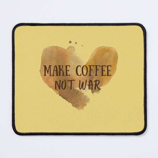 Item preview, Make Coffee Not War. Peaceful Coffee Lover Heart designed and sold by Rebel-Design.