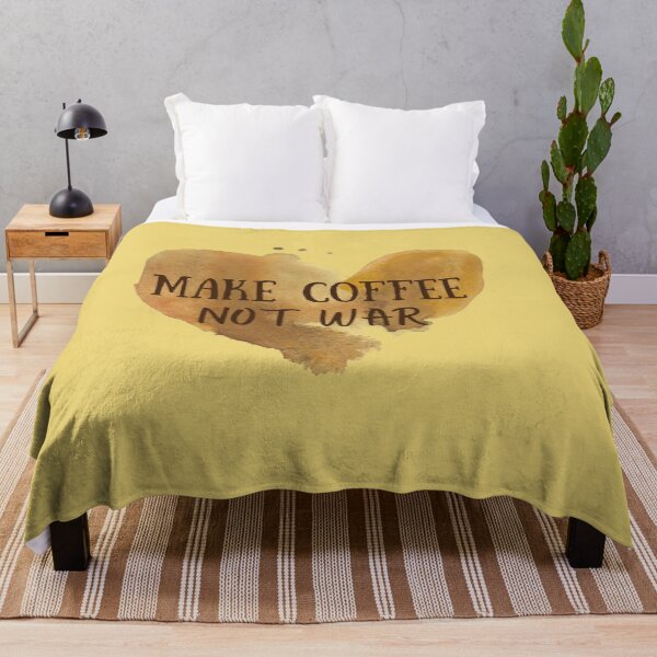 Item preview, Make Coffee Not War. Peaceful Coffee Lover Heart designed and sold by Rebel-Design.