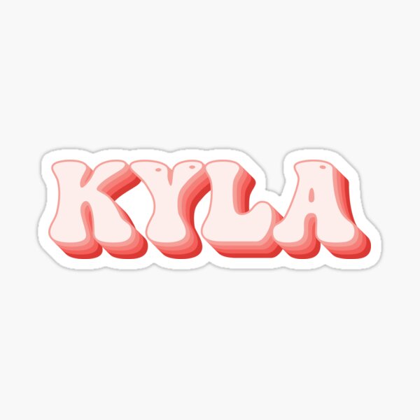 kyla-name-sticker-for-sale-by-kindxinn-redbubble