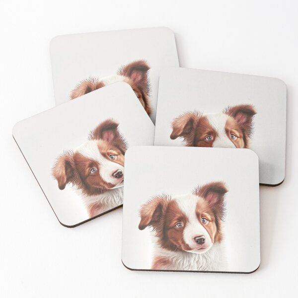 Item preview, Red Merle Border Collie Puppy designed and sold by DigitalRiggs.