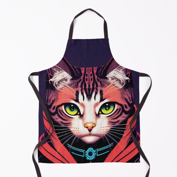 Artikelvorschau, Cyberpunk süße Katze Kitty Portrait Illustration Kunst 12 entworfen und verkauft von vishalraifx.