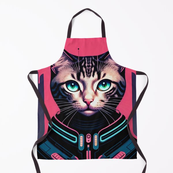 Artikelvorschau, Cyberpunk süße Katze Kitty Portrait Illustration Kunst 11 entworfen und verkauft von vishalraifx.