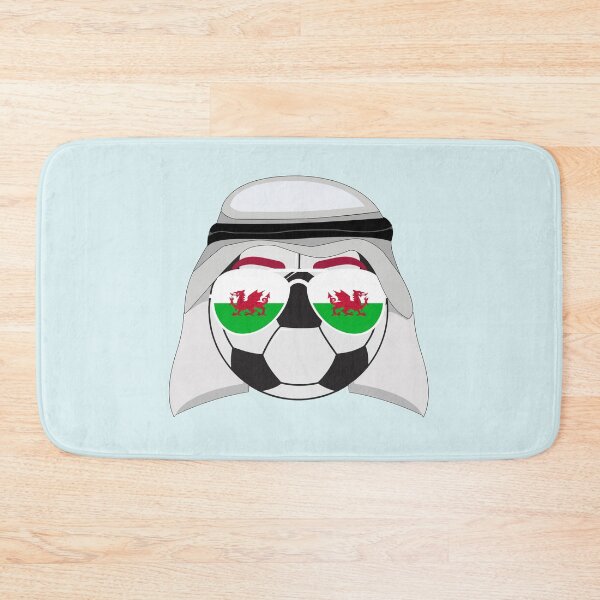 Item preview, Wales Flag inside Sunglasses on a Soccer ball Wearing a Shemagh designed and sold by Dexter Freeman.