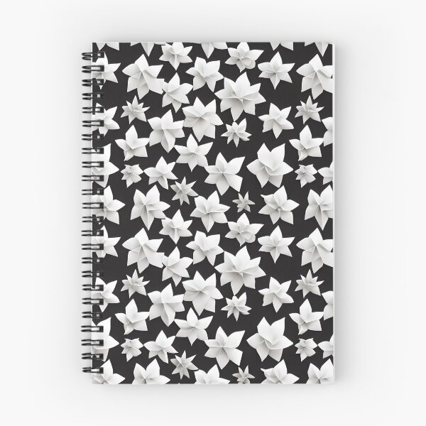Item preview, Black and White Paper Flowers - Seamless Pattern designed and sold by Chubuter.