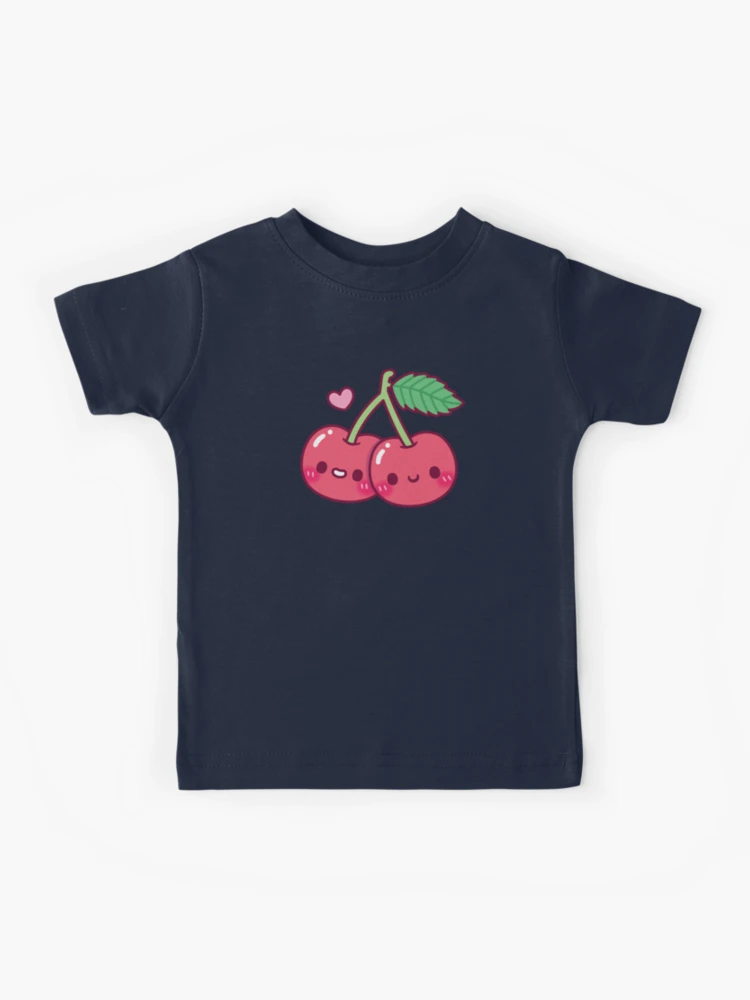 8】【little sunny bite】cherry doodle big tee-