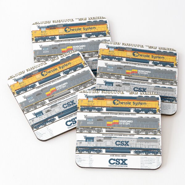 Item preview, CSX SD50 LOCOMOTIVE SHIRT designed and sold by Daniel Edwards.