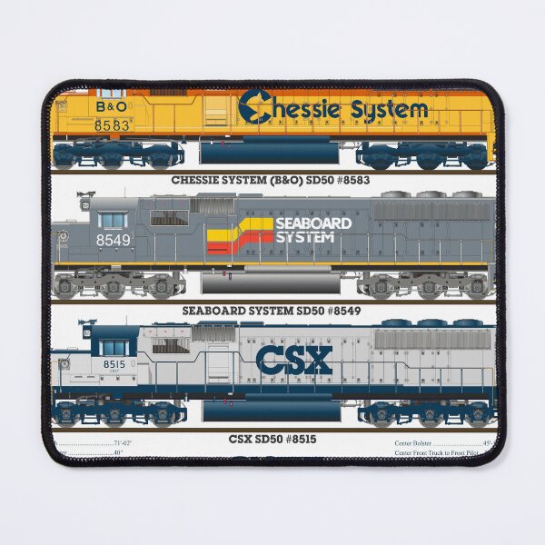 Item preview, CSX SD50 LOCOMOTIVE SHIRT designed and sold by Daniel Edwards.
