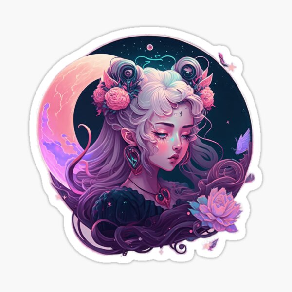 Pastel Goth Woman - A Unique Design for Fans of Pastel Goth and Sailor Moon