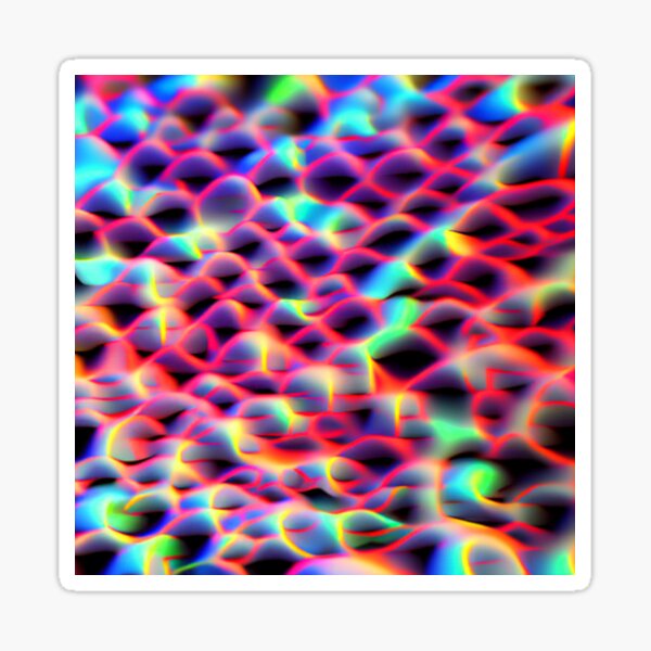 Psychedelic Pattern #54 - Part of Our Psychedelic Pattern Collection Sticker