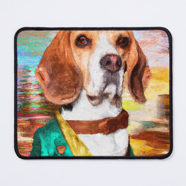 Item preview, Master Beagle Oil Painting Artwork Design designed and sold by unitydesigneu.