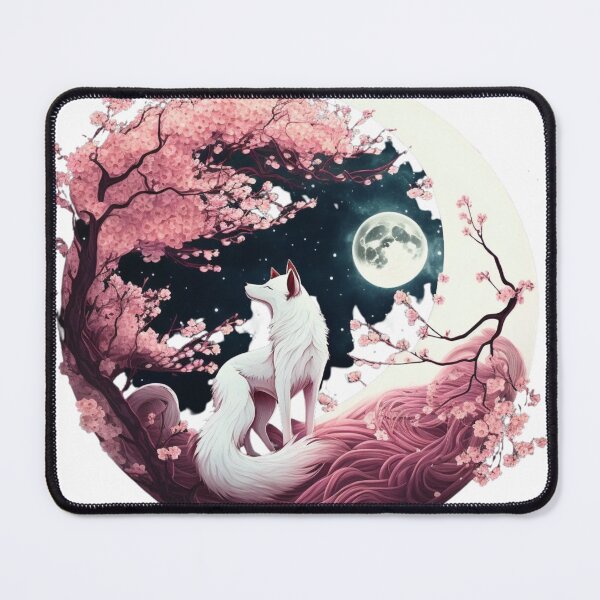 Item preview, Full Moon Pink Wolf designed and sold by DianaaBoutique.