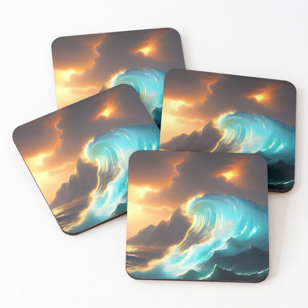 Item preview, Agitated waves generated by artificial intelligence. designed and sold by megadrina.