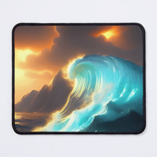 Item preview, Agitated waves generated by artificial intelligence. designed and sold by megadrina.