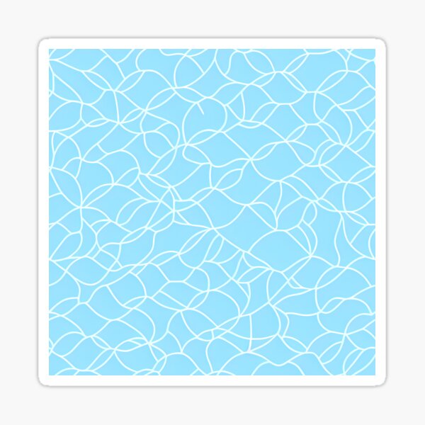 Abstract Geometric Water Pattern Sticker