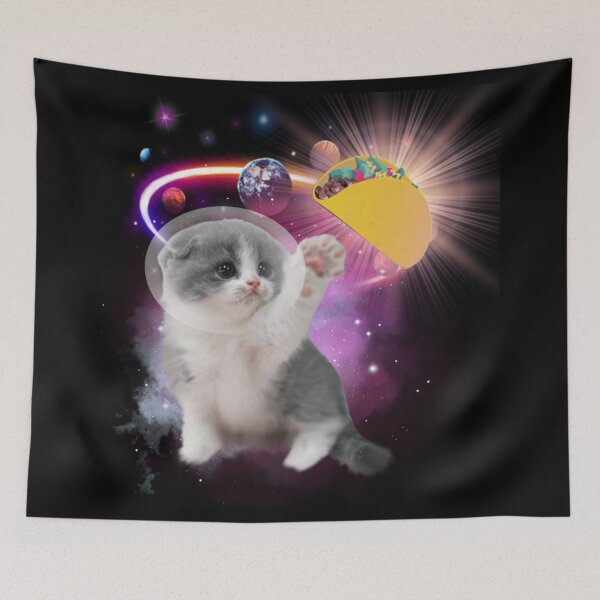 Item preview, Funny Space Kitten Taco designed and sold by Paula Helit.