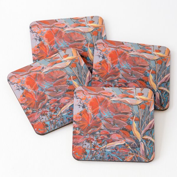 Item preview, Red Water Lillies designed and sold by Artbyirina.