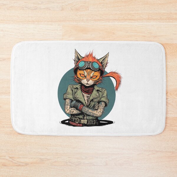 Item preview, Punk cat designed and sold by Snazzmatazz.