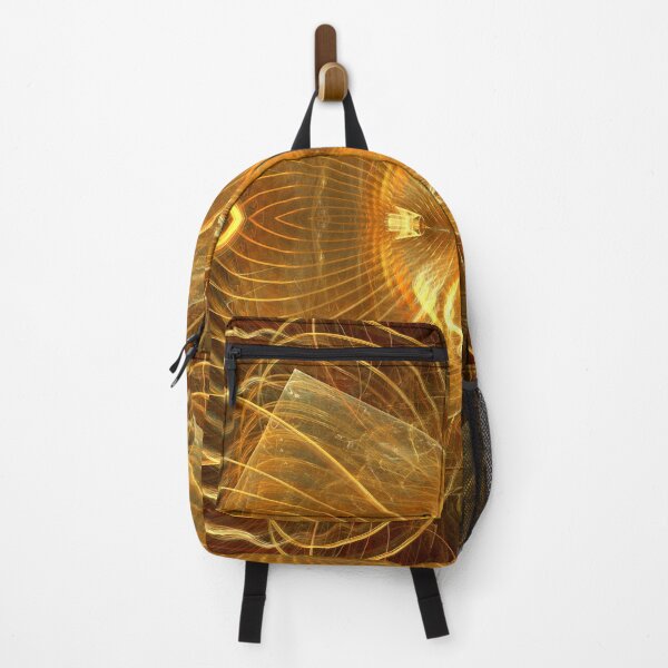 Item preview, yellow radial lines on amber designed and sold by effervescence.