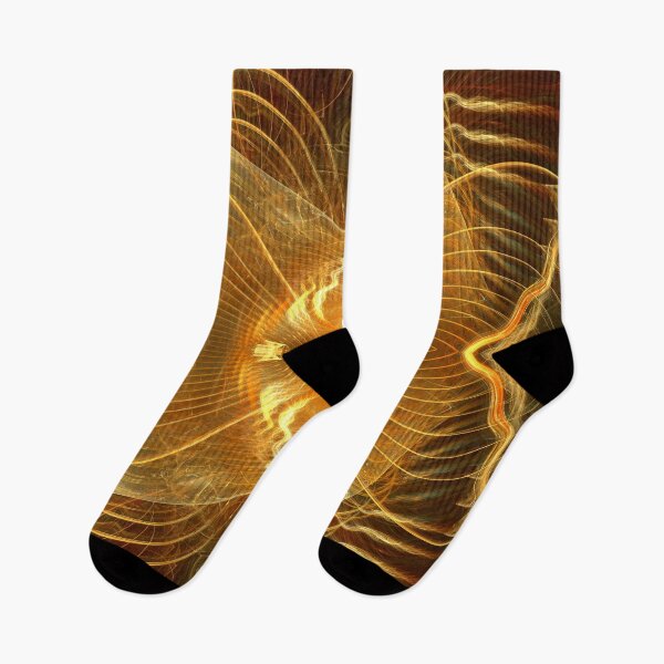 Item preview, yellow radial lines on amber designed and sold by effervescence.