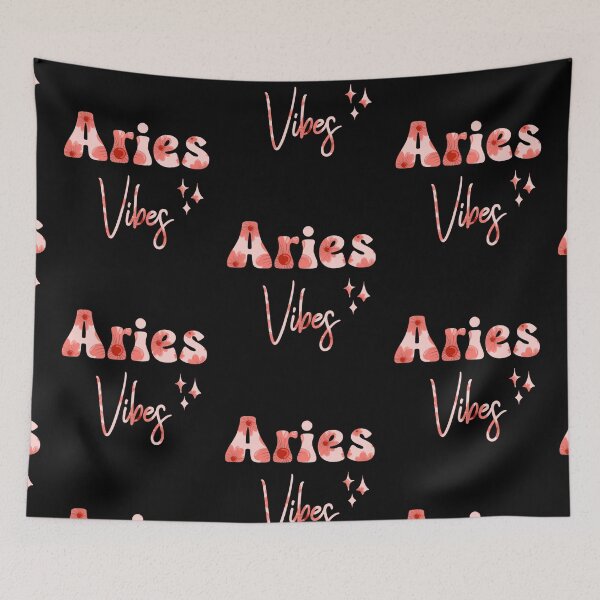 Item preview, Floral Aries Vibes designed and sold by MyStarSign.