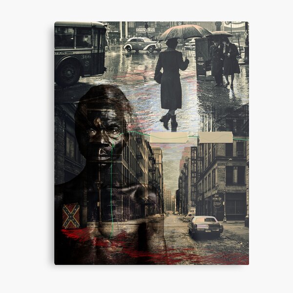 Patched city Metal Print