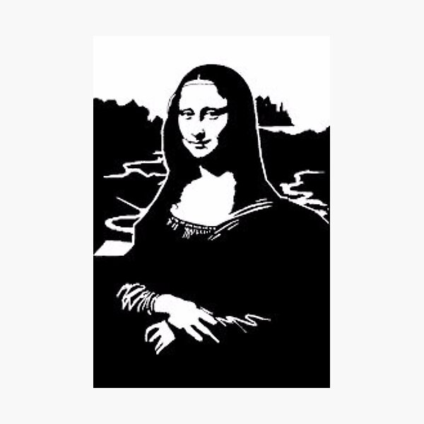 mona lisa stencil art