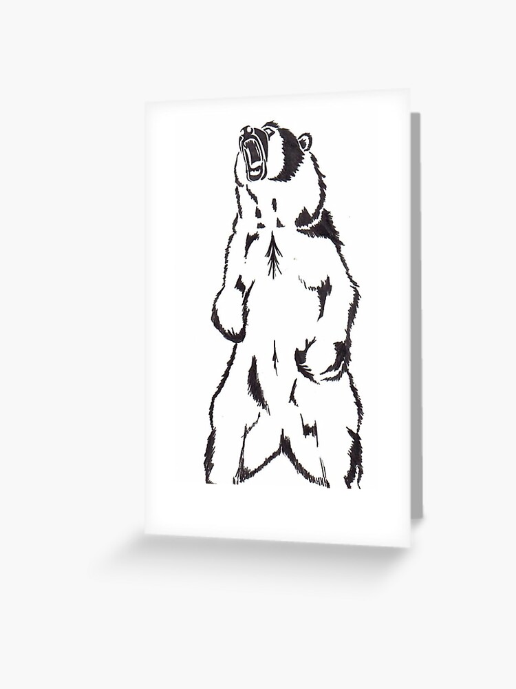 grizzly bear stencil