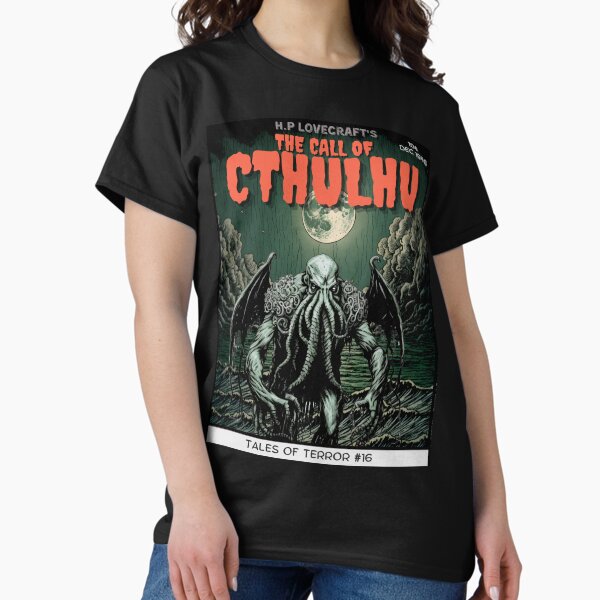Aperçu de l'œuvre L'appel de Cthulhu Vintage Comic Book Cover créée et vendue par GigaDesigns.