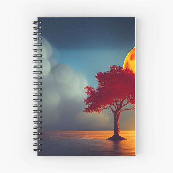 Item preview, Red tree in the sea generated by artificial intelligence designed and sold by megadrina.