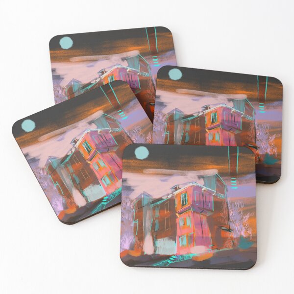 Item preview, Pinkish sky over the street designed and sold by nadahanyshendy.