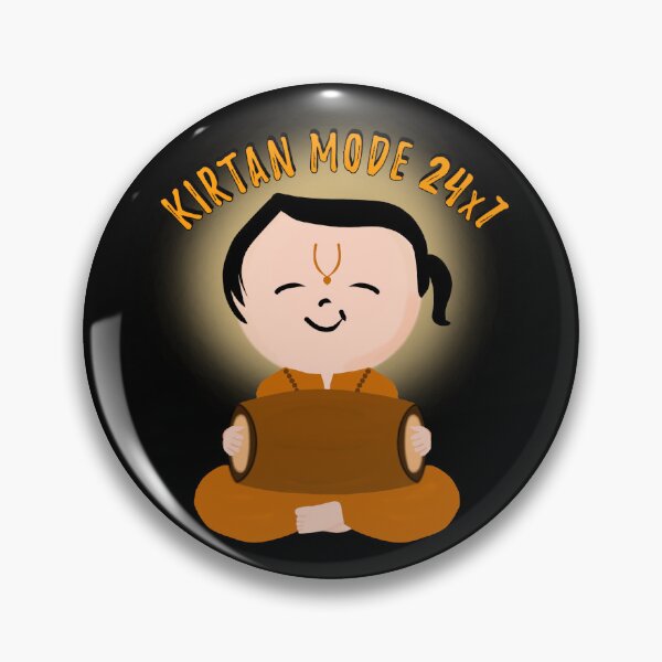 Item preview, Lord Krishna cute devotee - Kirtan mode 24x7 designed and sold by stayartsy07.