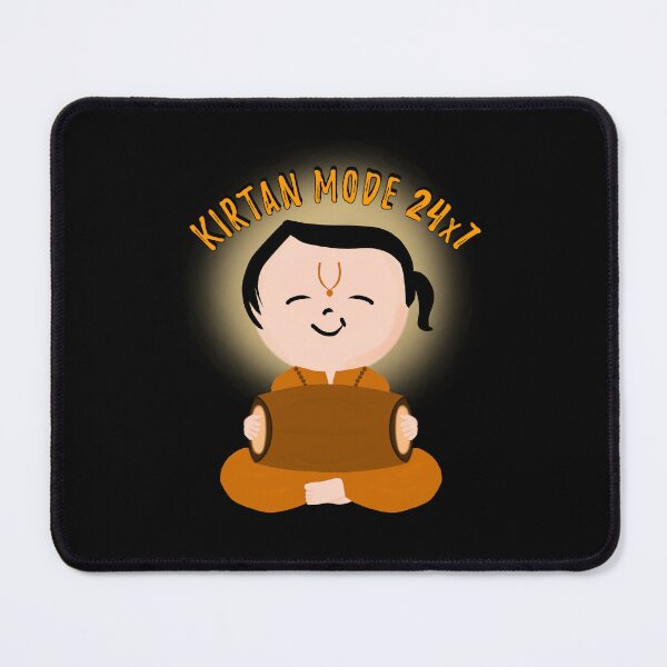 Item preview, Lord Krishna cute devotee - Kirtan mode 24x7 designed and sold by stayartsy07.