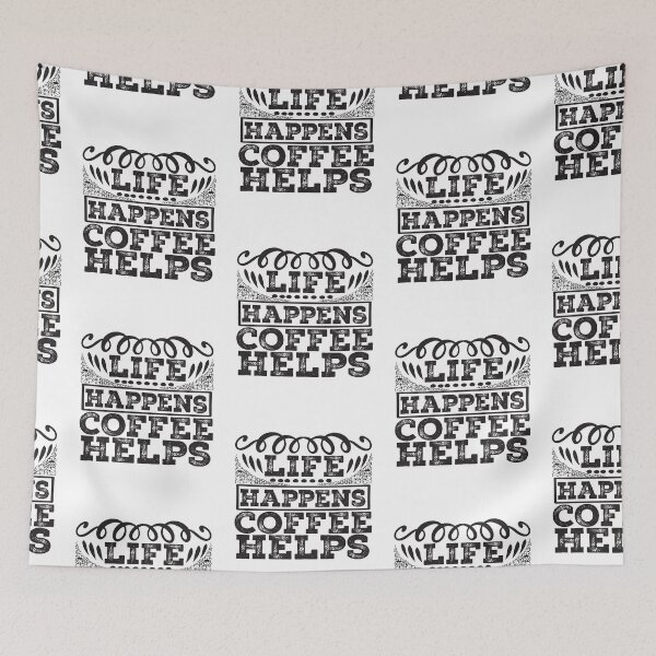 Item preview, Life Happens Coffee Helps designed and sold by HappyTeesCie Shop.