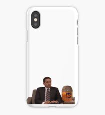 Michael Scott Cheesy Poofs iPhone Case