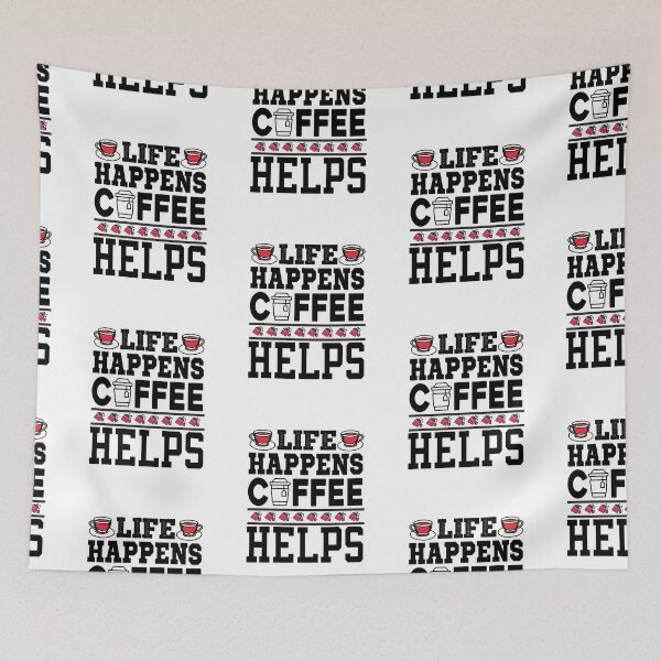 Item preview, Life Happens Coffee Helps designed and sold by HappyTeesCie Shop.