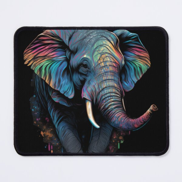Item preview, A Majestic Elephant Painted in Vivid Colors designed and sold by Johnsdesigns1.