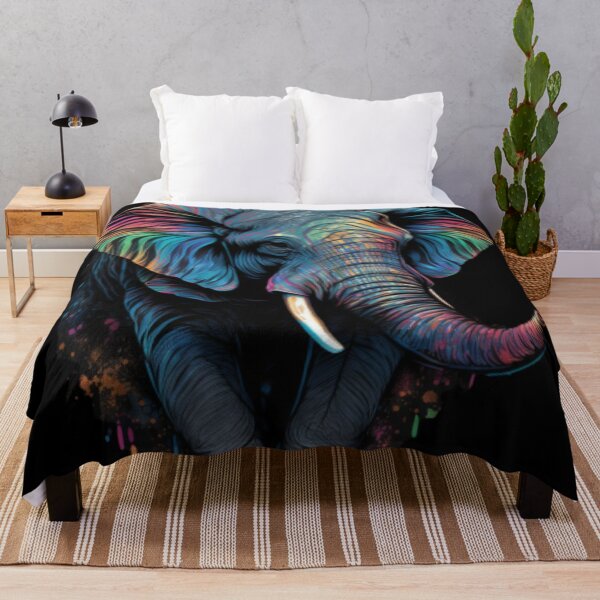 Item preview, A Majestic Elephant Painted in Vivid Colors designed and sold by Johnsdesigns1.