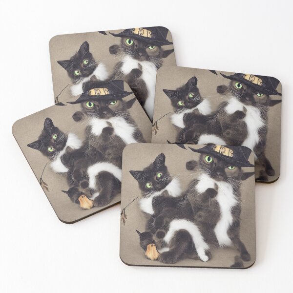 Item preview, Funny Aesthetic Cute Little Witchy Black Cat designed and sold by funnyhalloween.